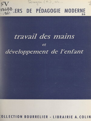 cover image of Travail des mains et développement de l'enfant